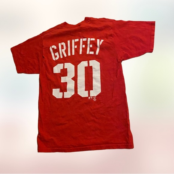 VTG 1999-2000 cincinatti reds #30 ken Griffey jr double sided shirt mens m - Picture 2 of 5